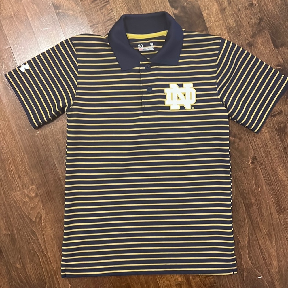 Under Armour Notre Dame Youth Golf Polo